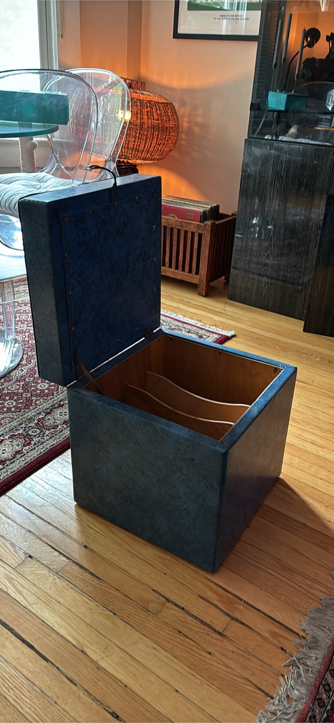 Blue Vinyl Storage Trunk - photo 2