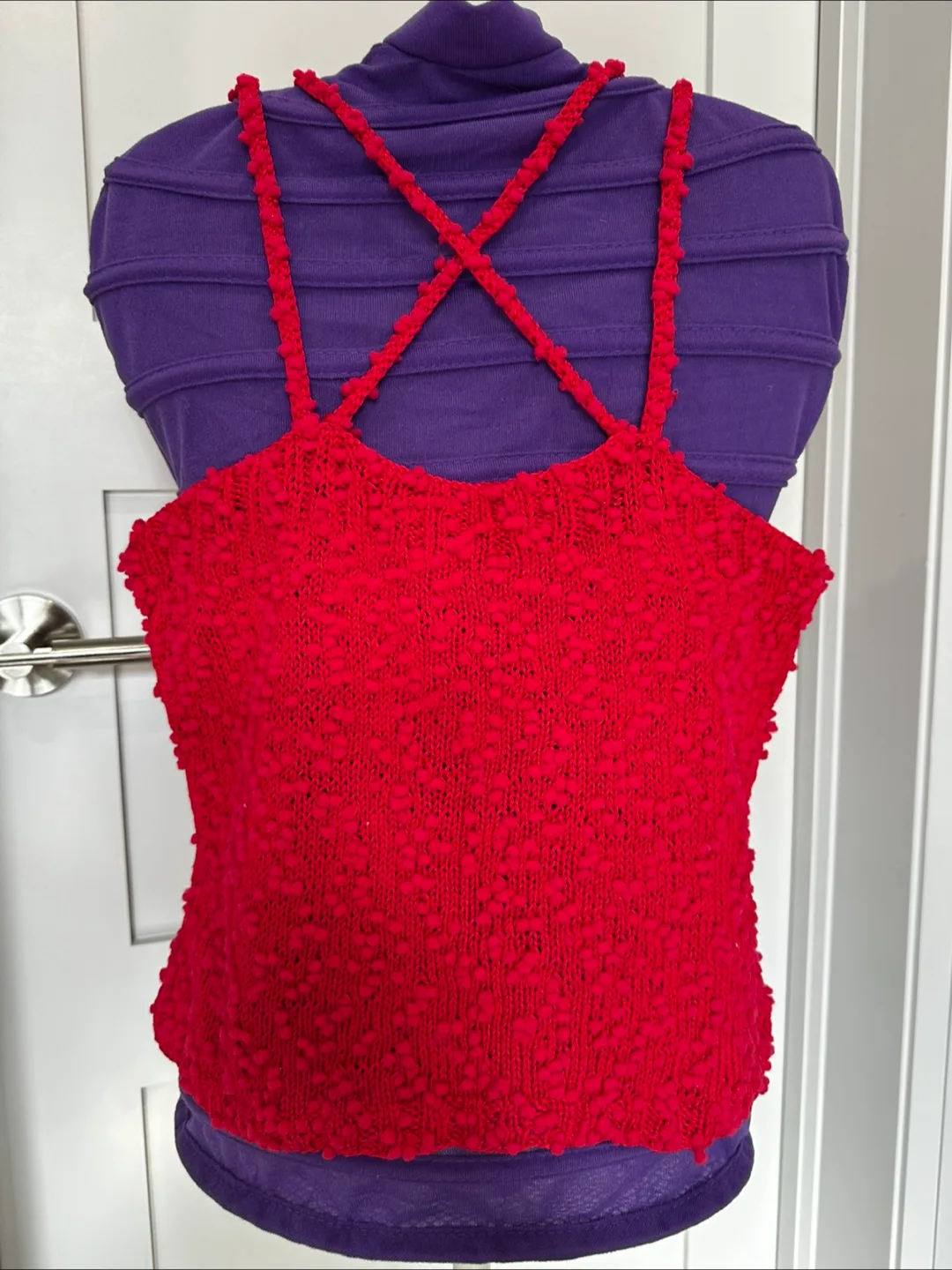 Red Knit Tank Top image indicator(5)