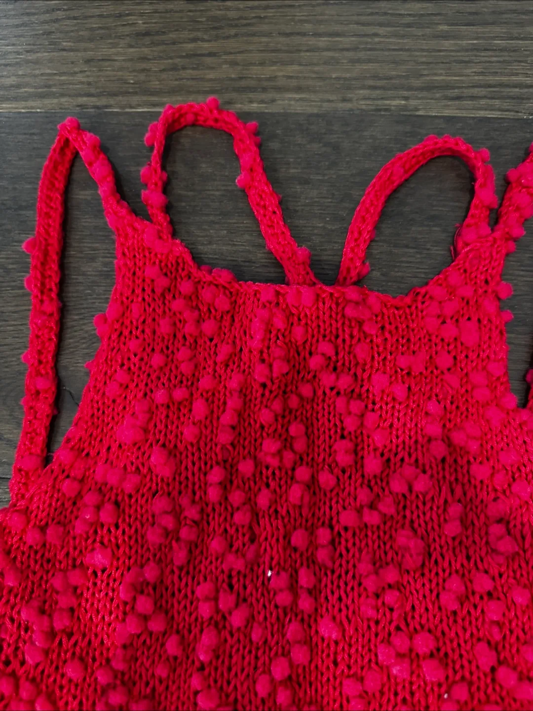 Red Knit Tank Top image indicator(3)