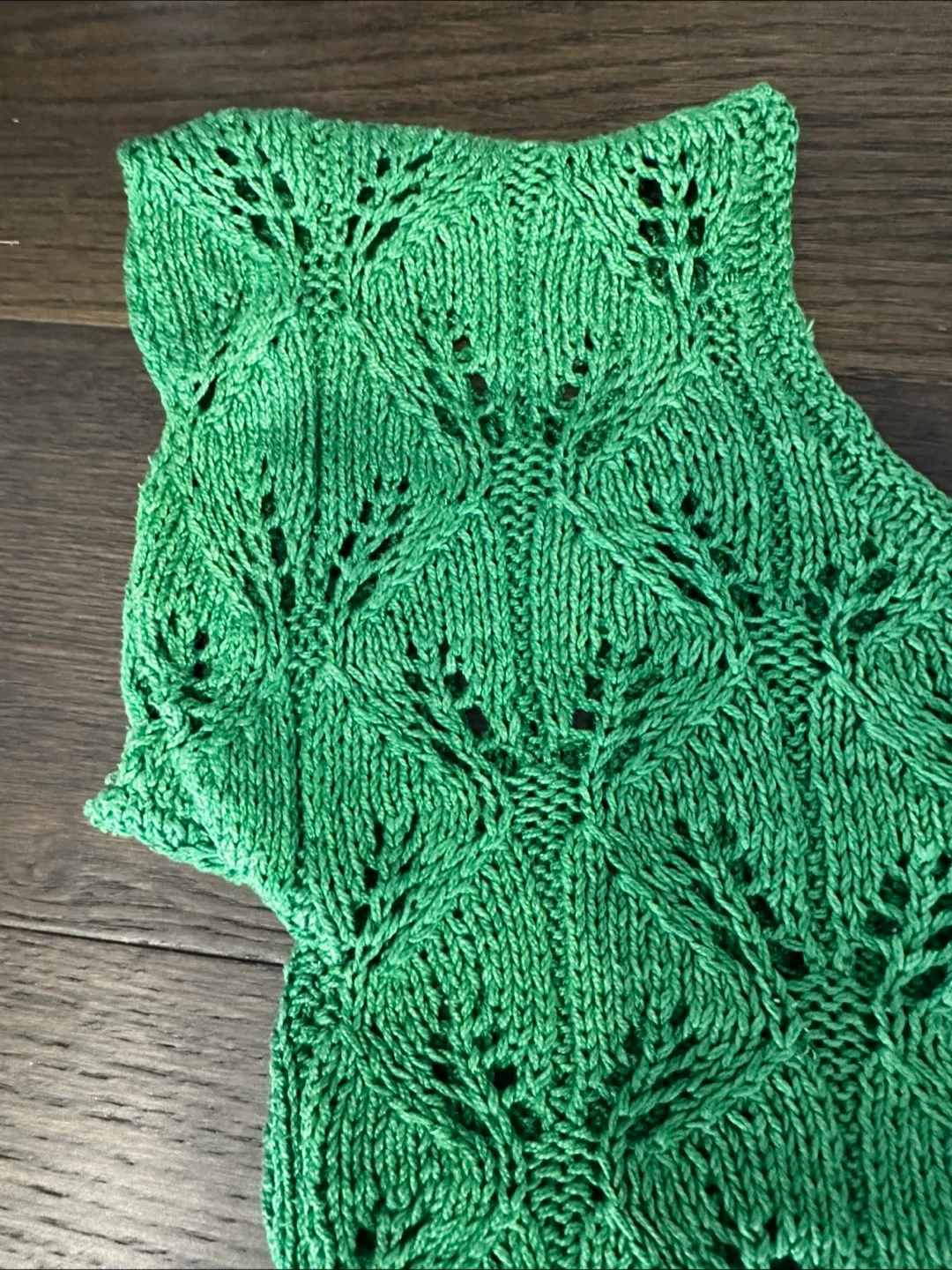 Hand Knitted Green Top image indicator(5)