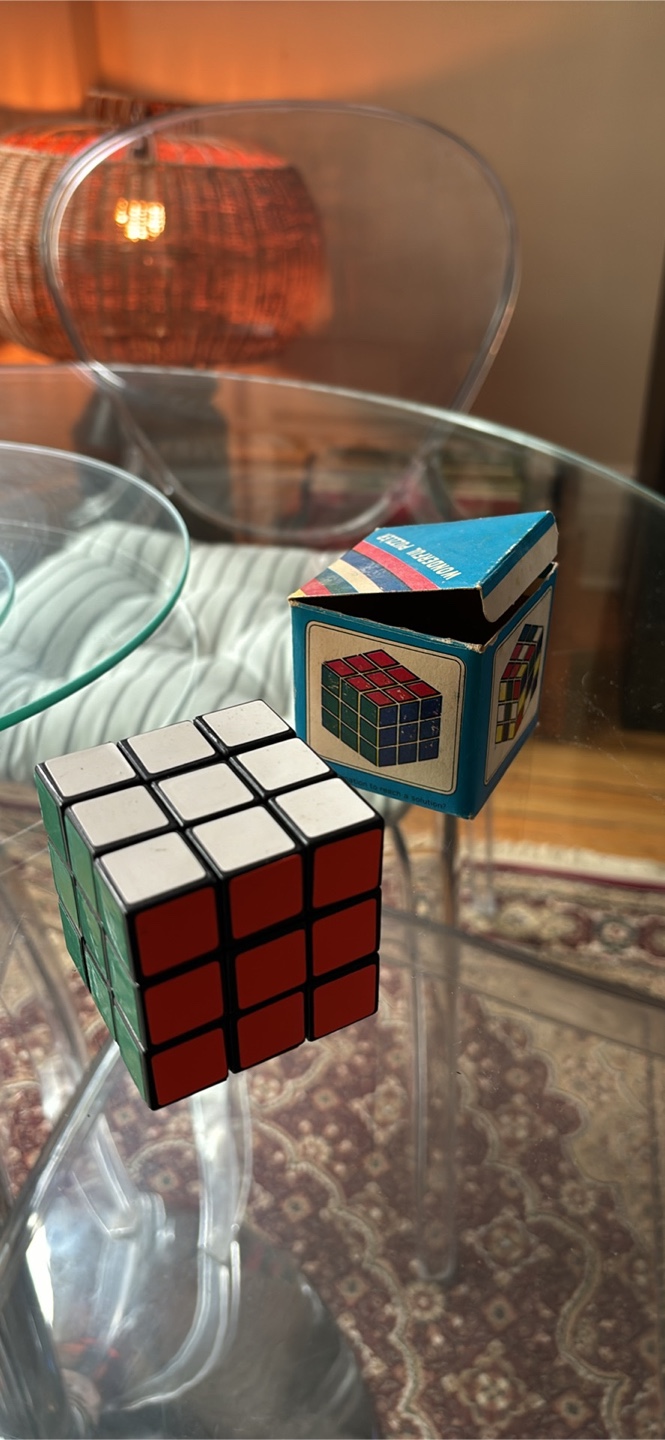 Vintage Puzzle Cube in Box