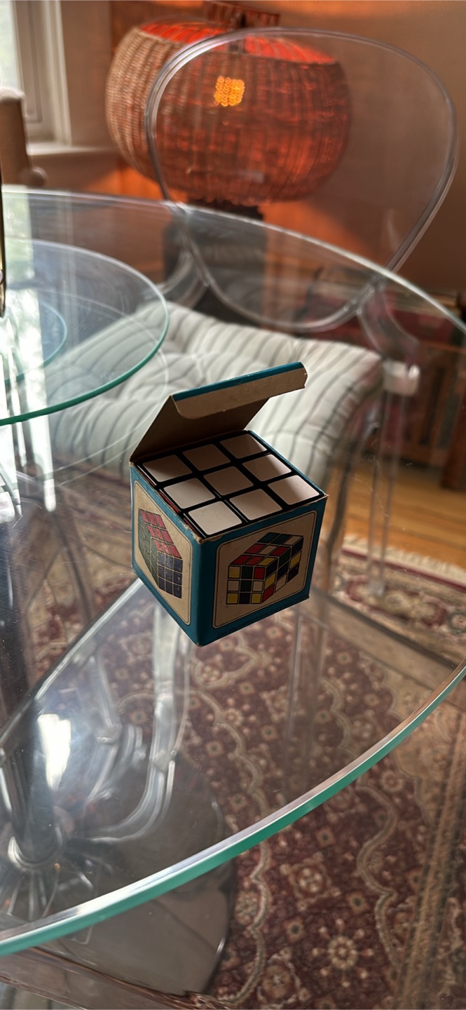 Vintage Puzzle Cube in Box - photo 2