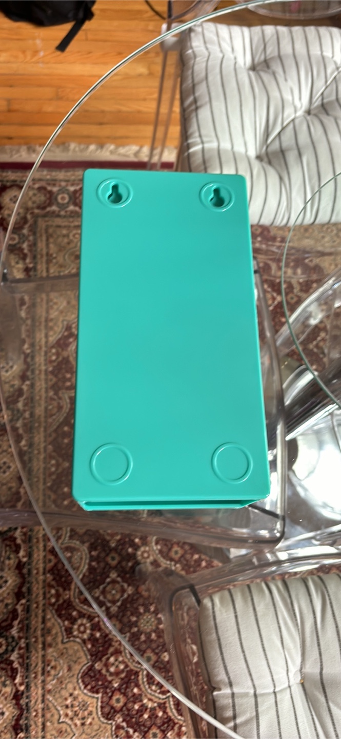 Retro Teal Tissue Dispenser Box with Pin-Up Design - photo 3