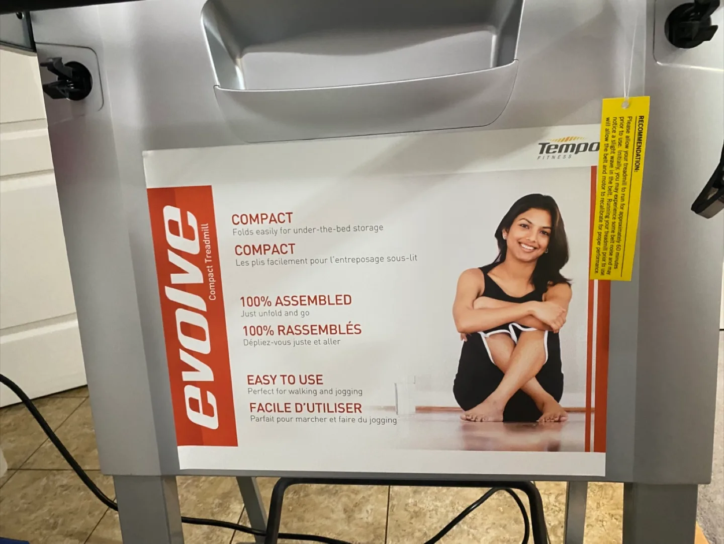 Tempo Fitness Evolve Compact Treadmill thumbnail
