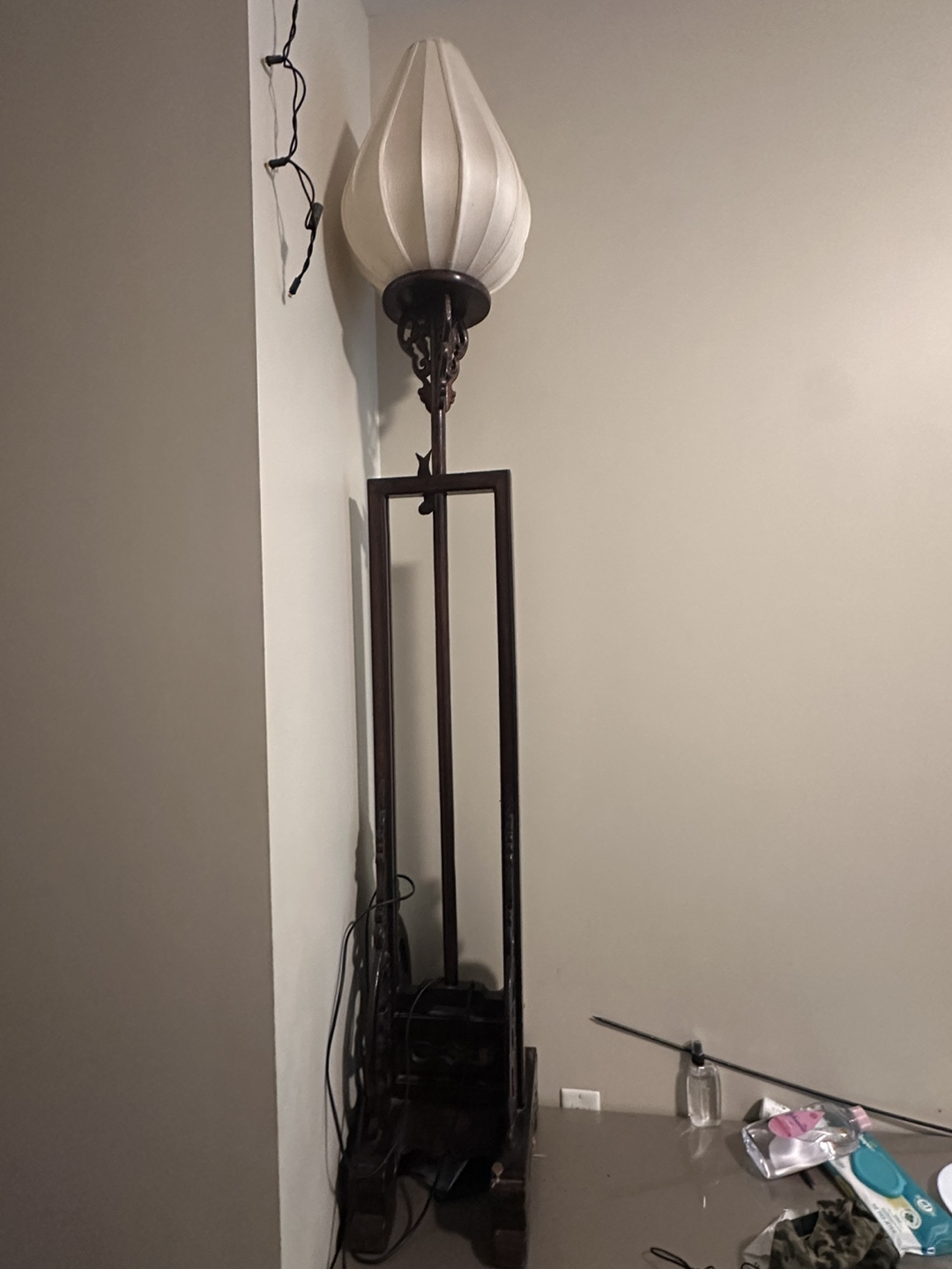 Antique Floor Lamp and Table Lamp