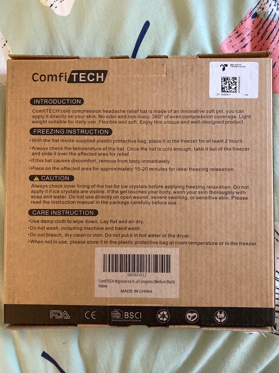 Comfitech Cold Compression Headache Relied Hat image indicator(2)