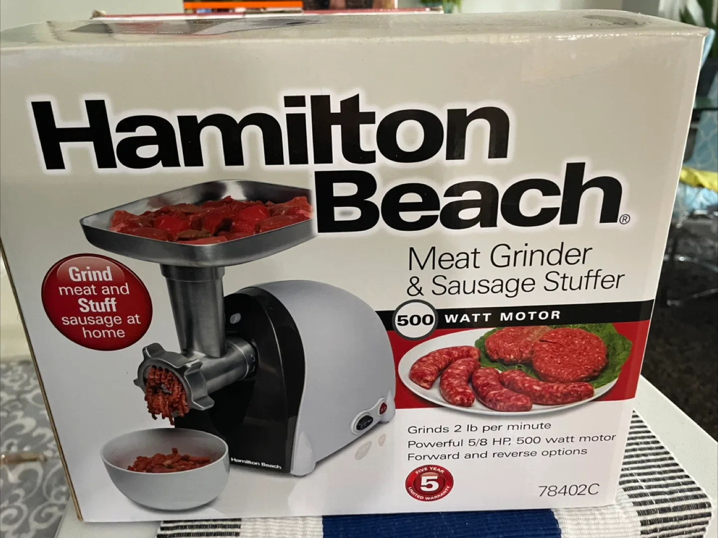 Hamilton Beach Meat Grinder & Sausage Stuffer thumbnail