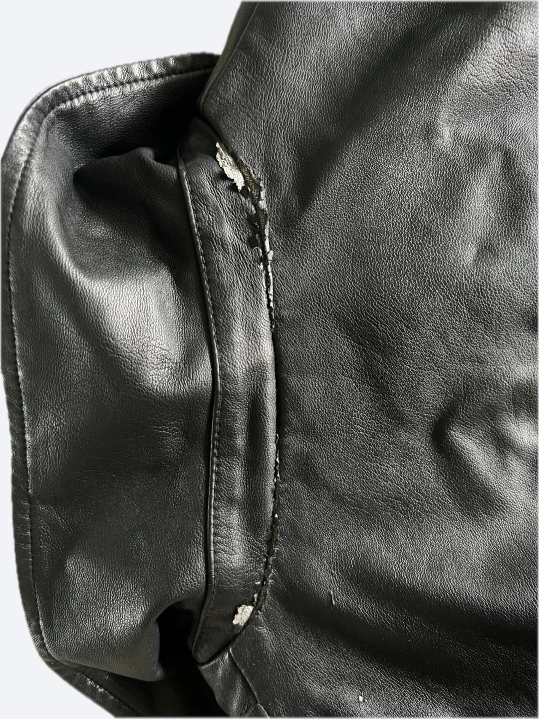 Black Faux Leather Jacket image indicator(3)