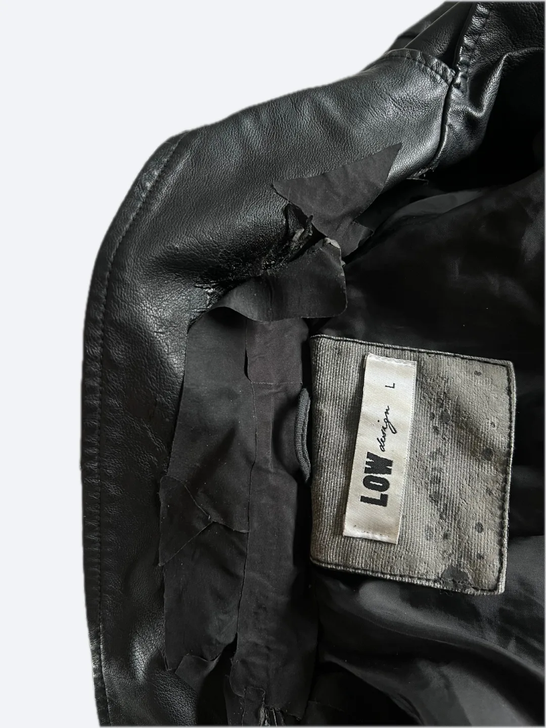Black Faux Leather Jacket image indicator(4)