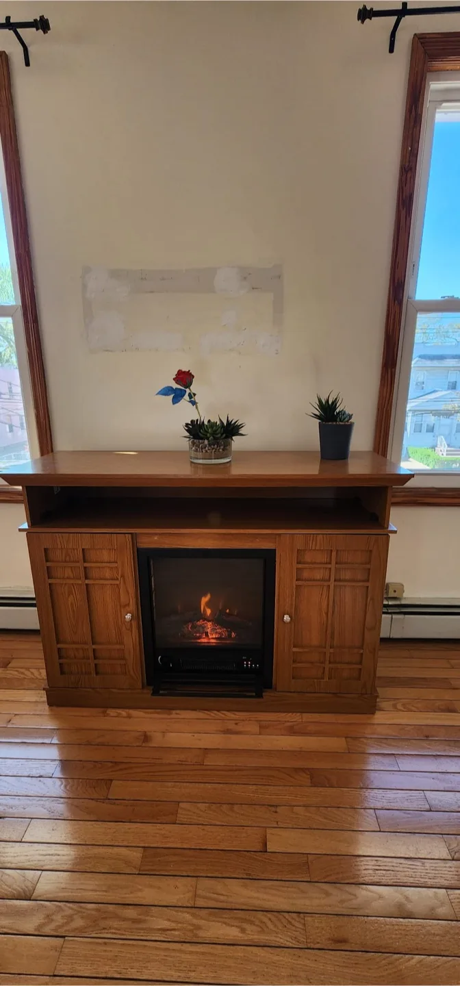 TV Stand with Electric Fireplace - Holds Upto 55” TV thumbnail