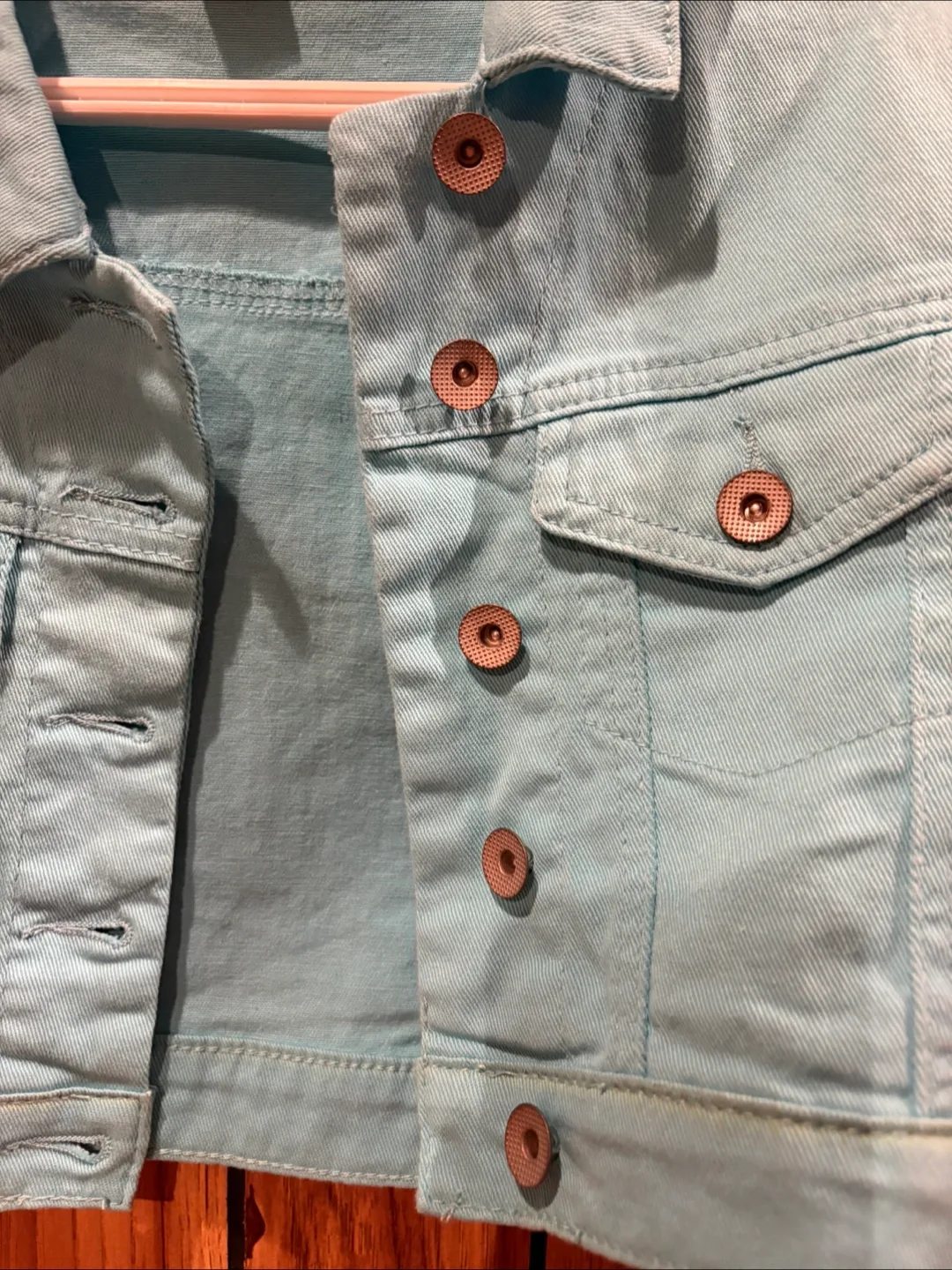 Cropped Jean jacket (Never worn) (Large) image indicator(3)
