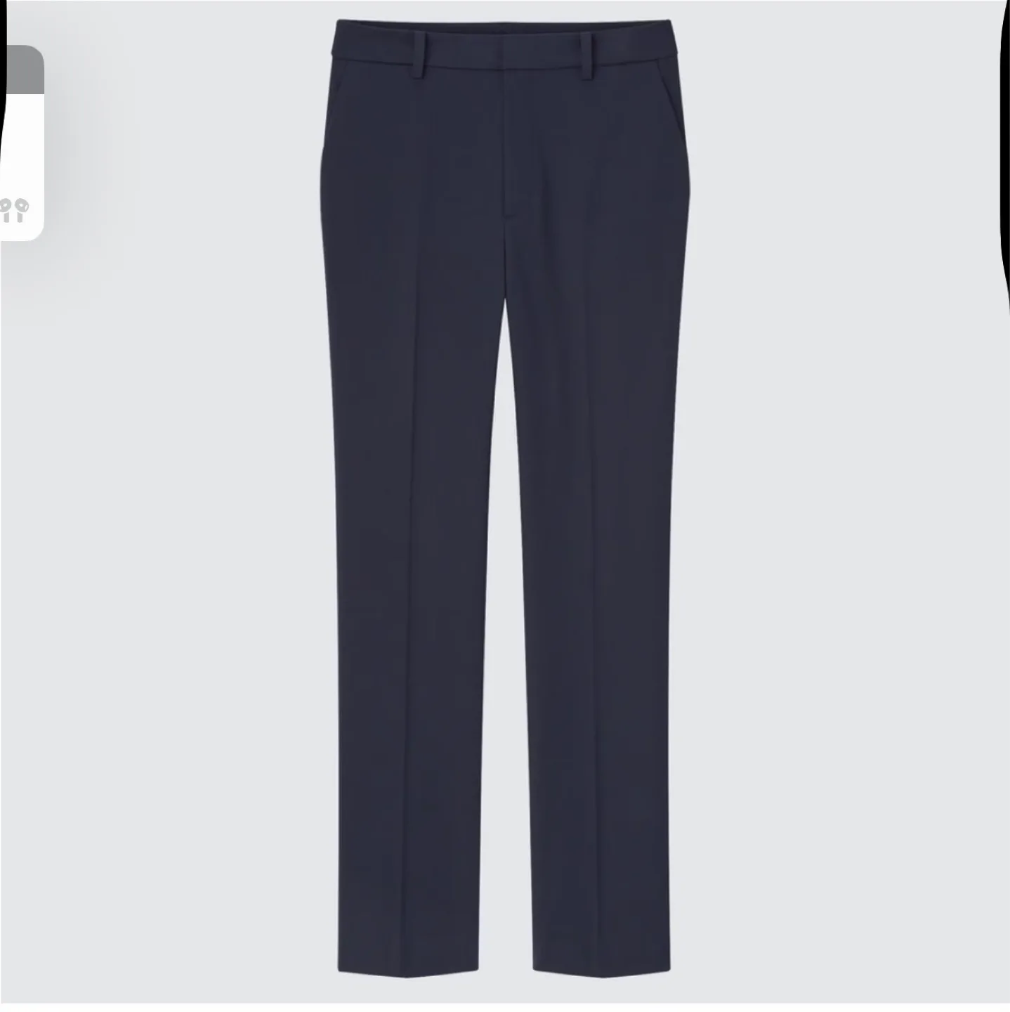 NEW💕 Uniqlo women's tapered pants navy (small) image indicator(3)