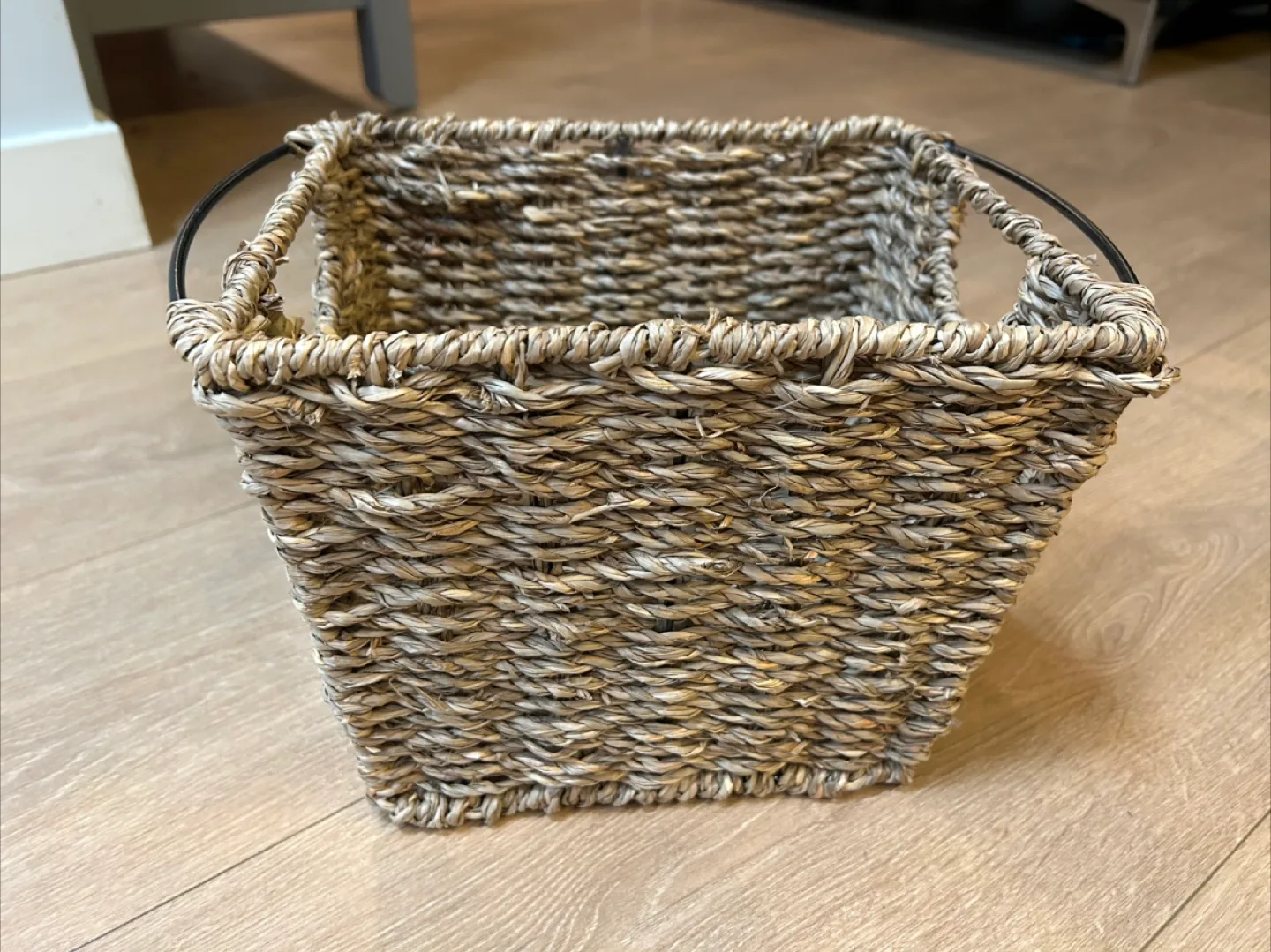 Woven Basket with Handles thumbnail