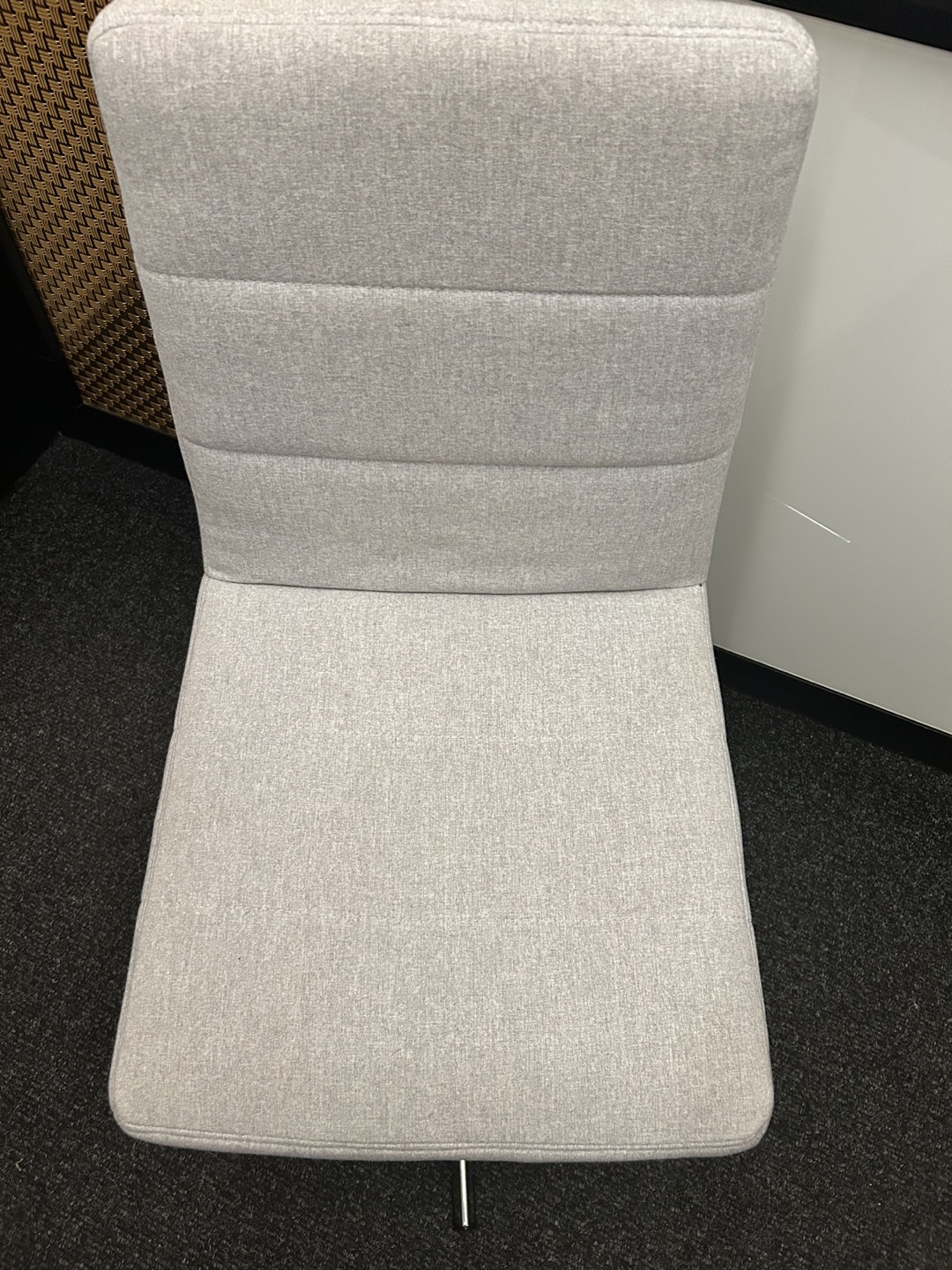 Modern Grey Fabric Swivel Chair