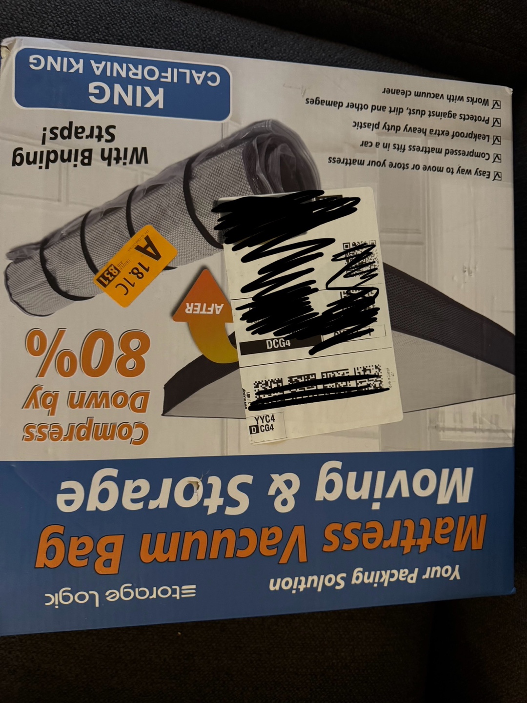 California King Mattress Vacuum Bag
