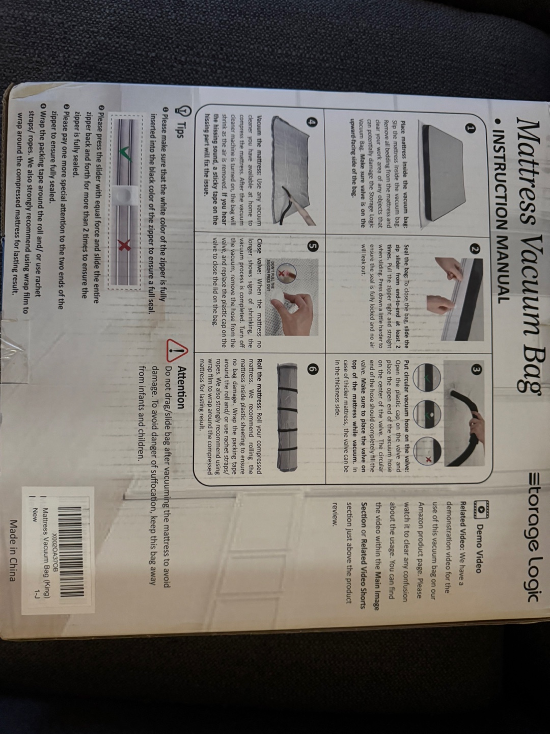 California King Mattress Vacuum Bag - photo 2