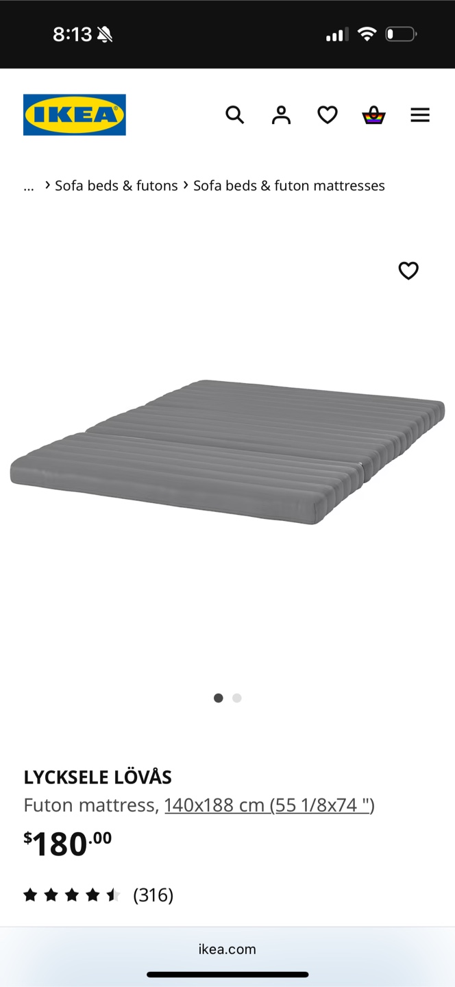 IKEA Lycksele Sofa Bed - photo 3