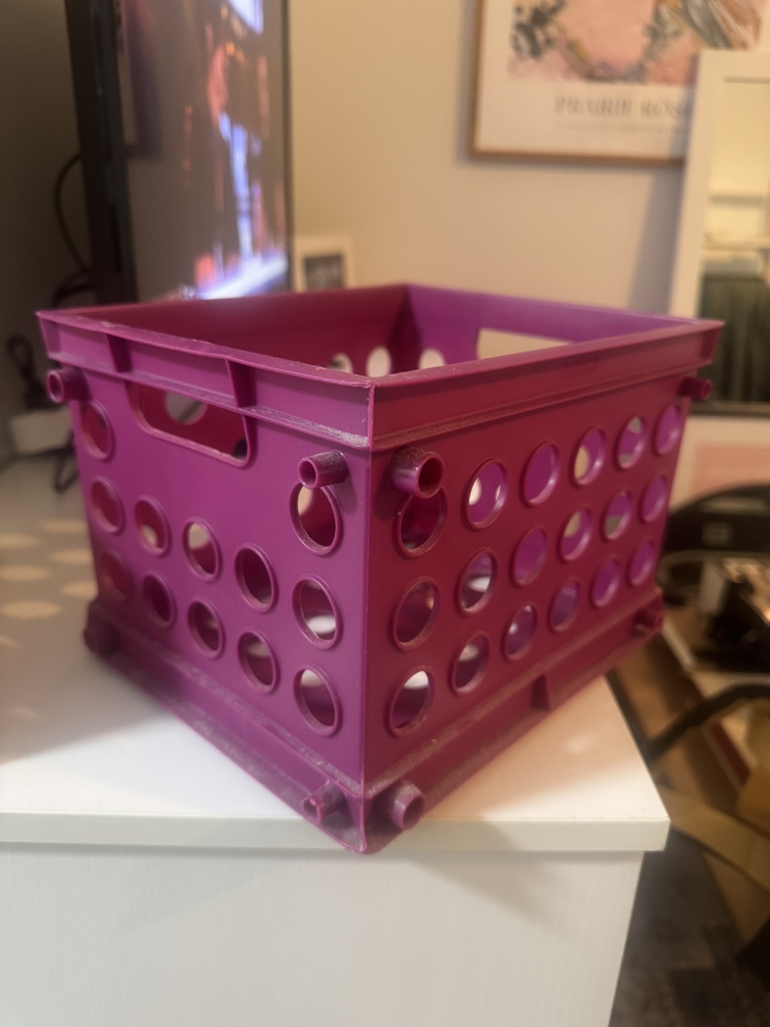 Purple Storage Crate