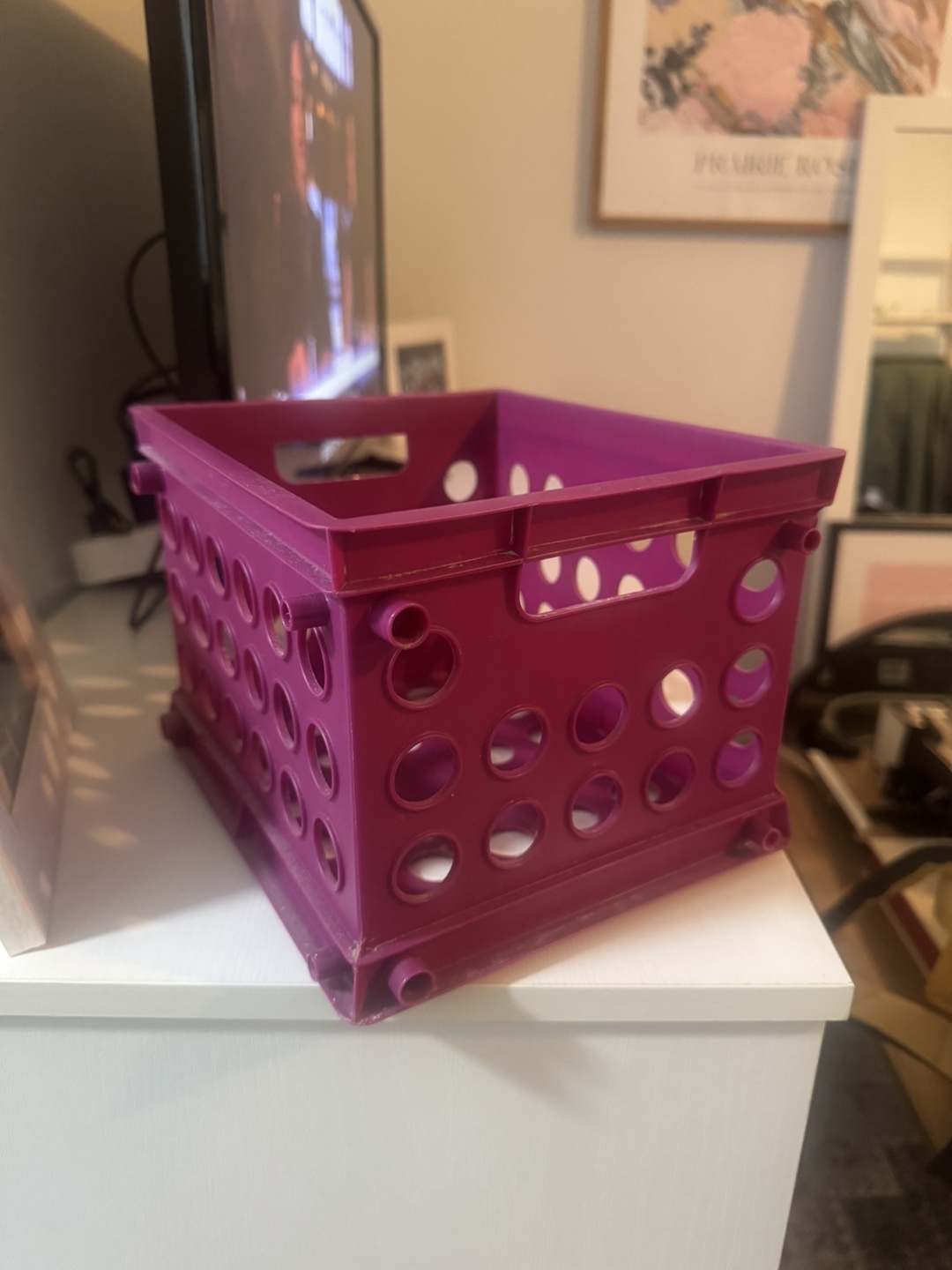 Purple Storage Crate - photo 2