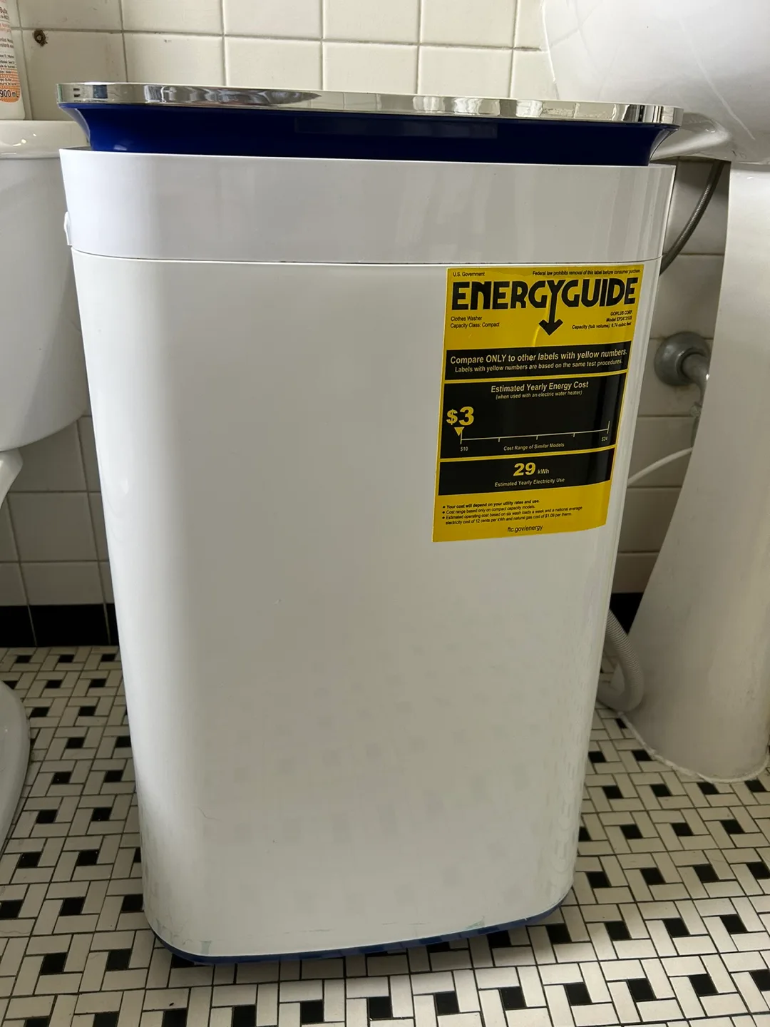 COSTWAY 7.7 lbs Full-Automatic Washing Machine image indicator(6)