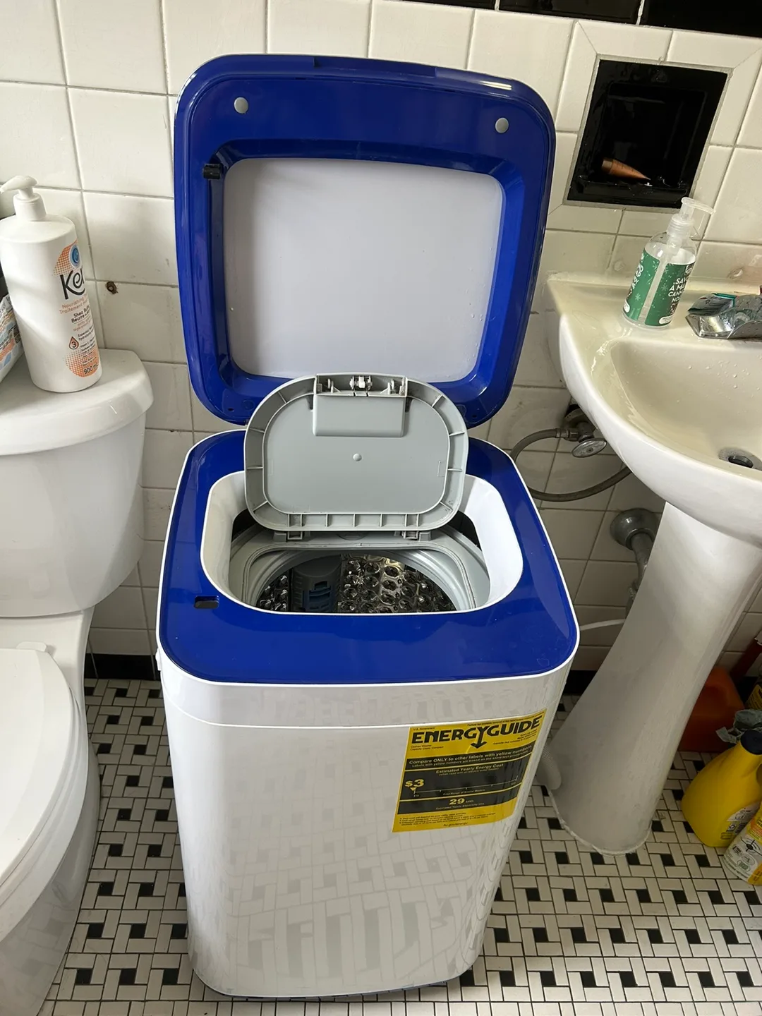 COSTWAY 7.7 lbs Full-Automatic Washing Machine image indicator(8)