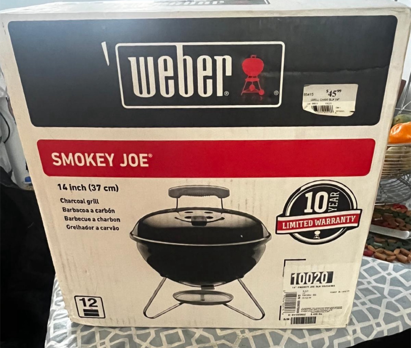 Weber Smokey Joe Charcoal Grill - 14 inch