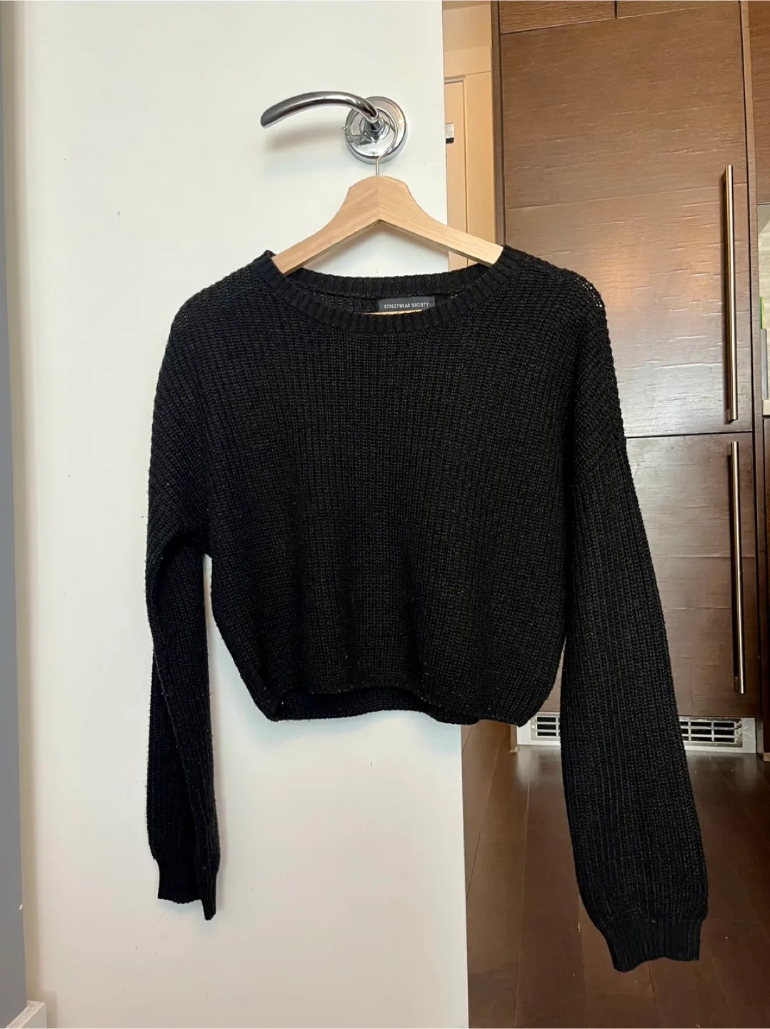Streetwear Society Black Knit Sweater thumbnail