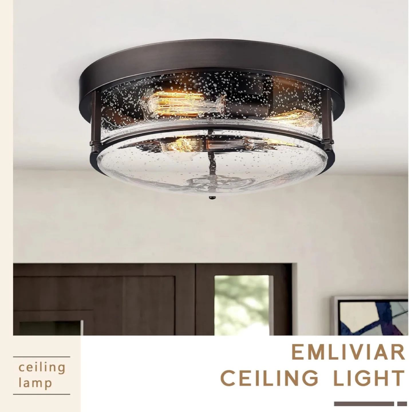 Oil Rubbed Bronze Ceiling Light thumbnail