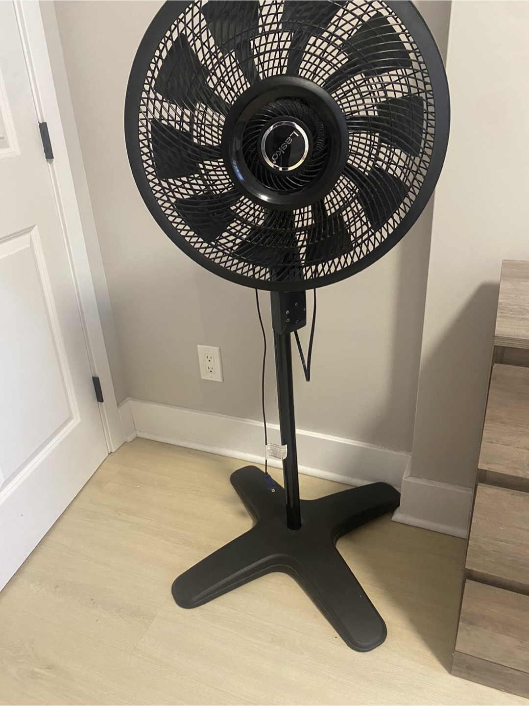 Black Pedestal Fan