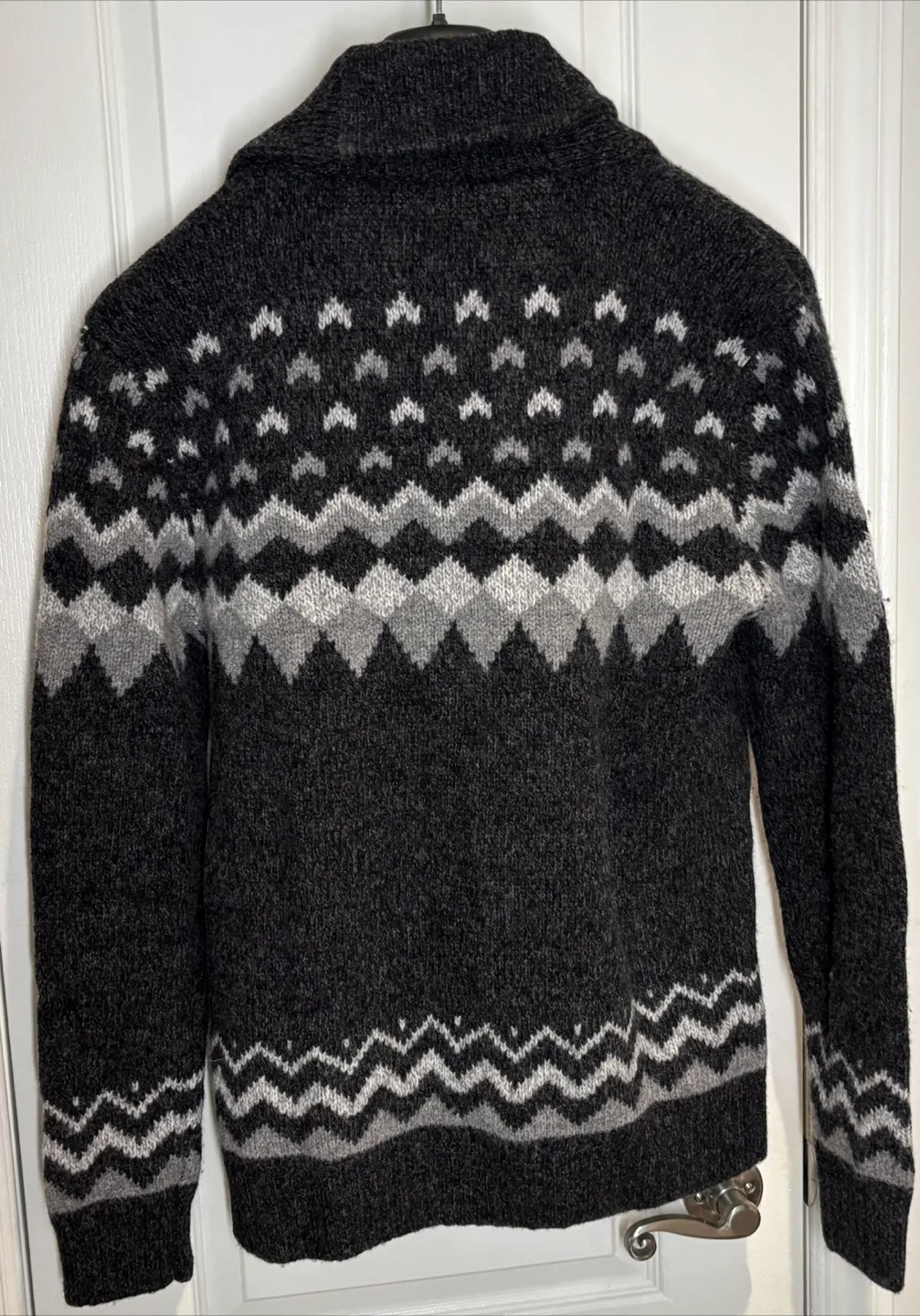 ABERCROMBIE & FITCH Men's Wool Cardigan Sweater Button SZ M image indicator(3)