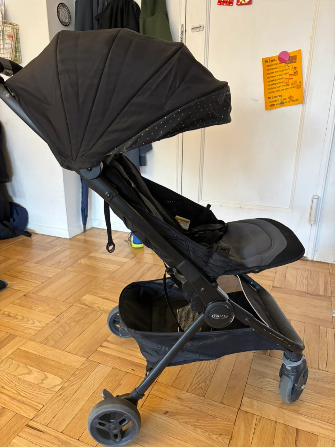 Folding Stroller with cover for traveling thumbnail