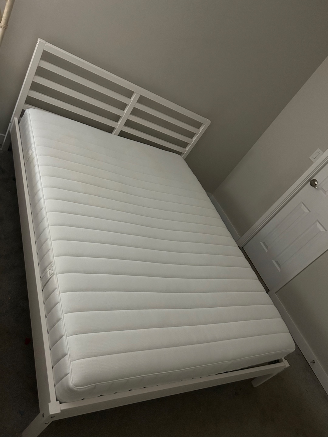 Queen Bed Frame with Mattress