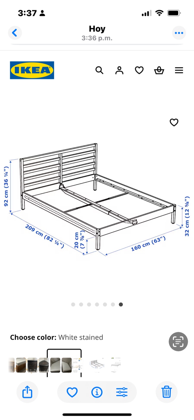 Queen Bed Frame with Mattress - photo 2