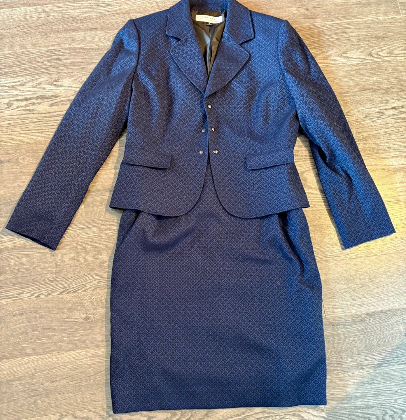Tahari Blue Blazer & Skirt Suit - Size 8 thumbnail