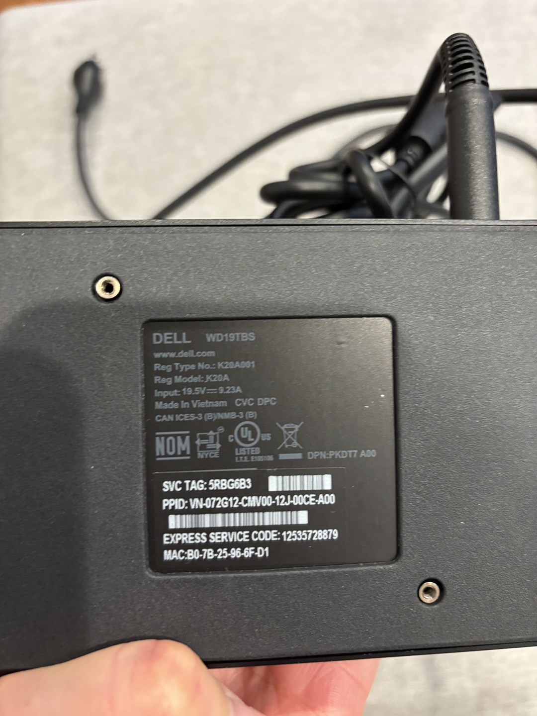 Dell WD19TBS Dock - photo 4