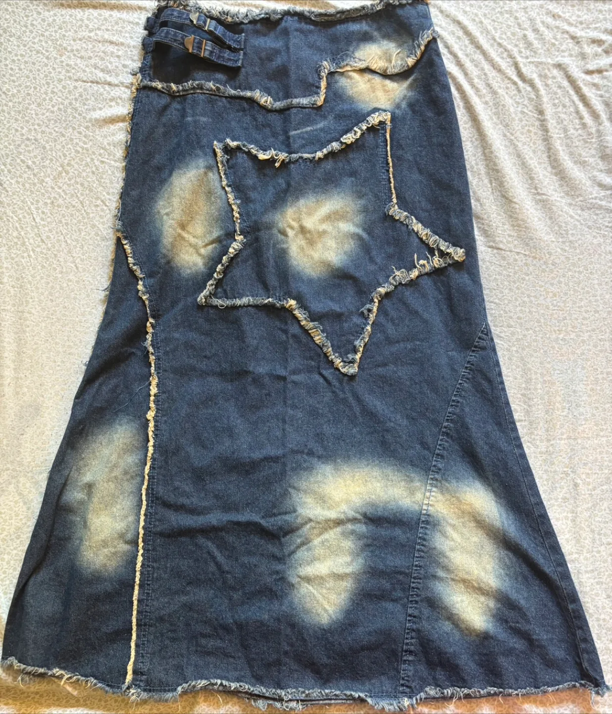 Y2K Star Denim Skirt thumbnail
