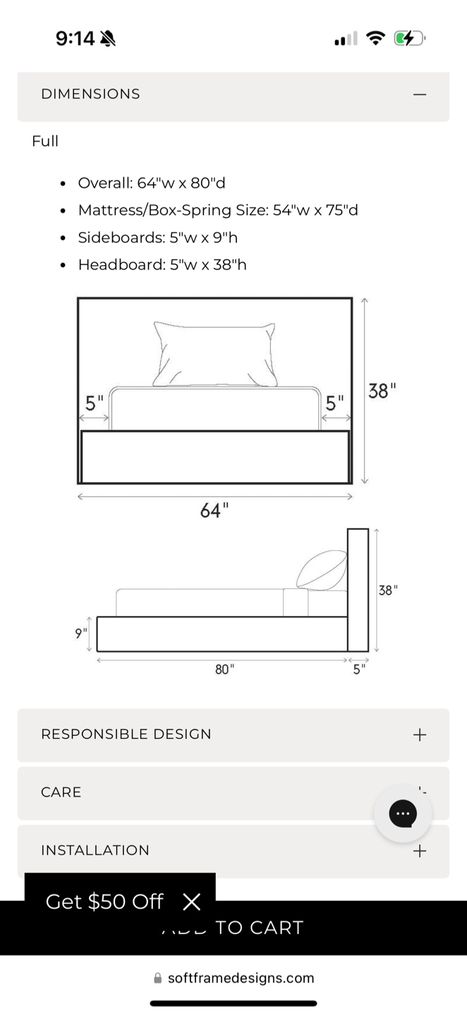 Softframe Designs White Bed Frame - photo 4
