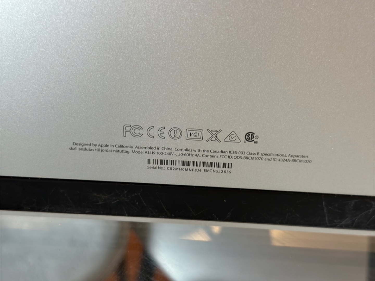 Apple iMac 27" Late 2013 A1419 - photo 3