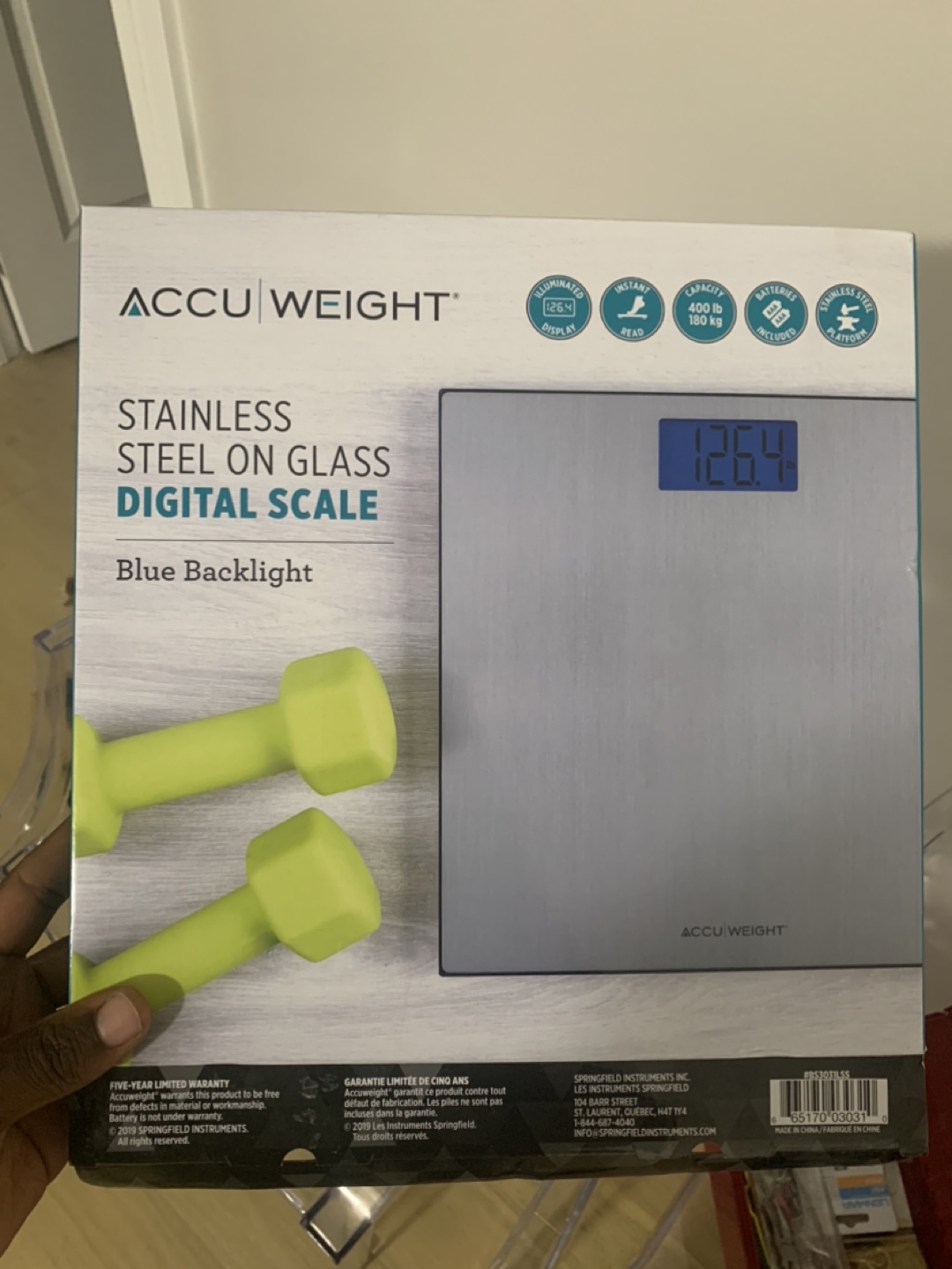 AccuWeight Stainless Steel Digital Scale