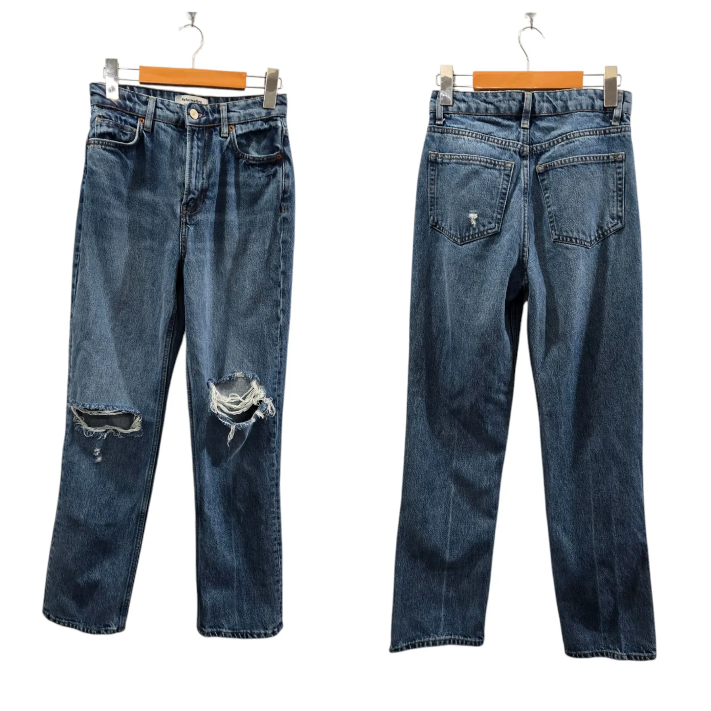 Reformation Selena High-Rise Relaxed Jeans Size 23-24 image indicator(6)