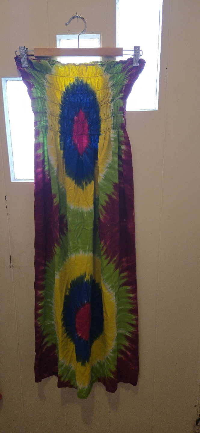 Tie-dye tube dress