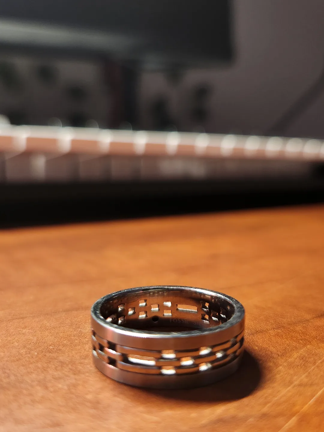 Fossil Men's Stainless Steel Ring thumbnail