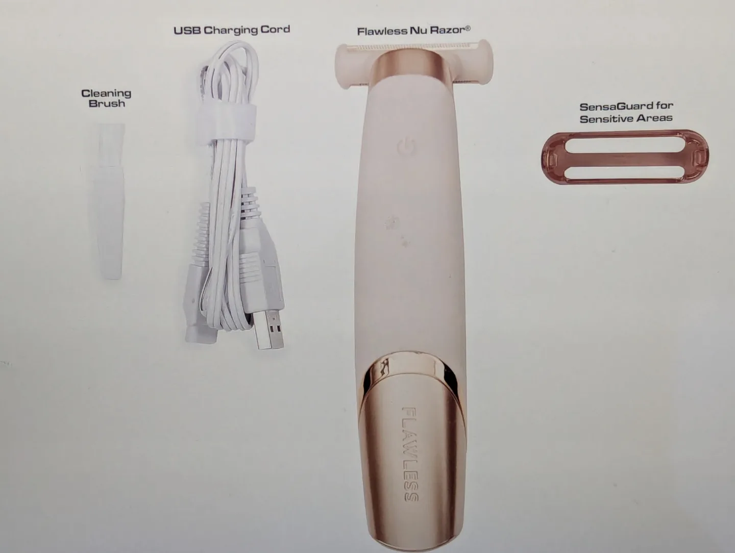 New Finishing Touch Flawless Nu Razor - Rechargeable Cordless image indicator(2)