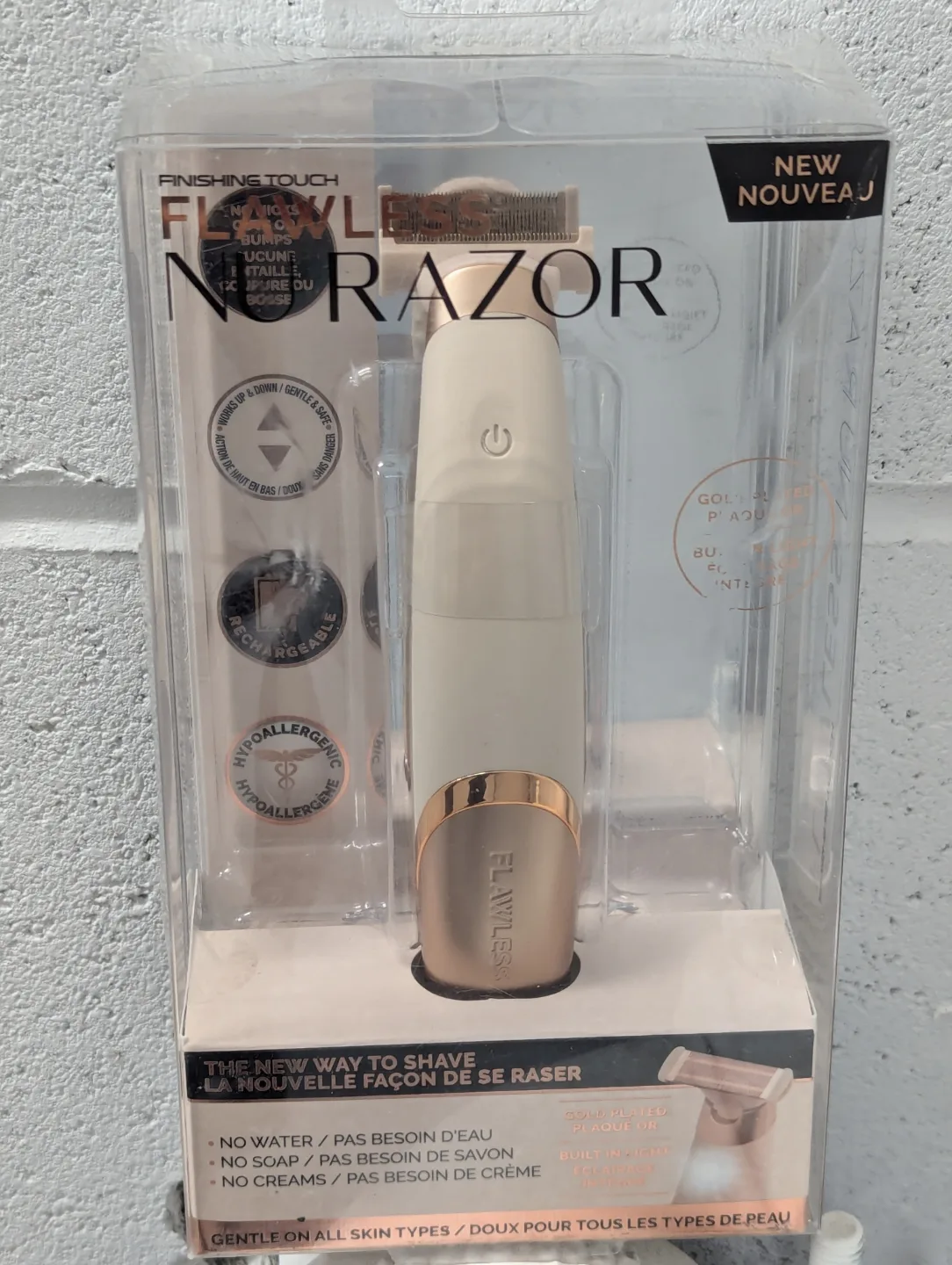 New Finishing Touch Flawless Nu Razor - Rechargeable Cordless image indicator(3)