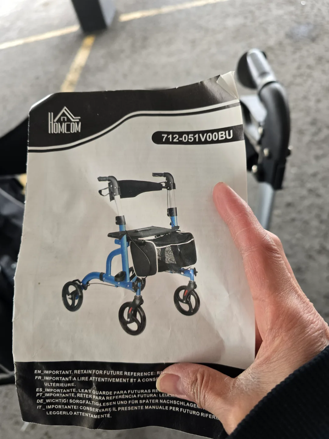 Blue Rollator Walker image indicator(5)