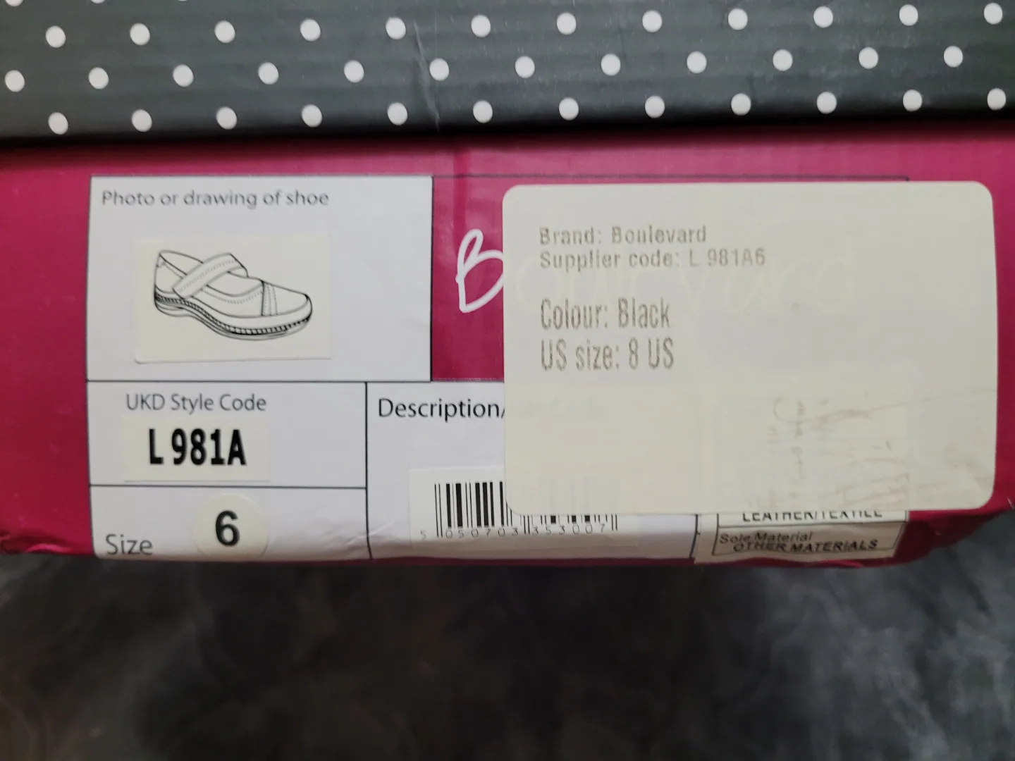 NIB Women's Wide Black Mary Jane Shoes - Size 8 US image indicator(3)