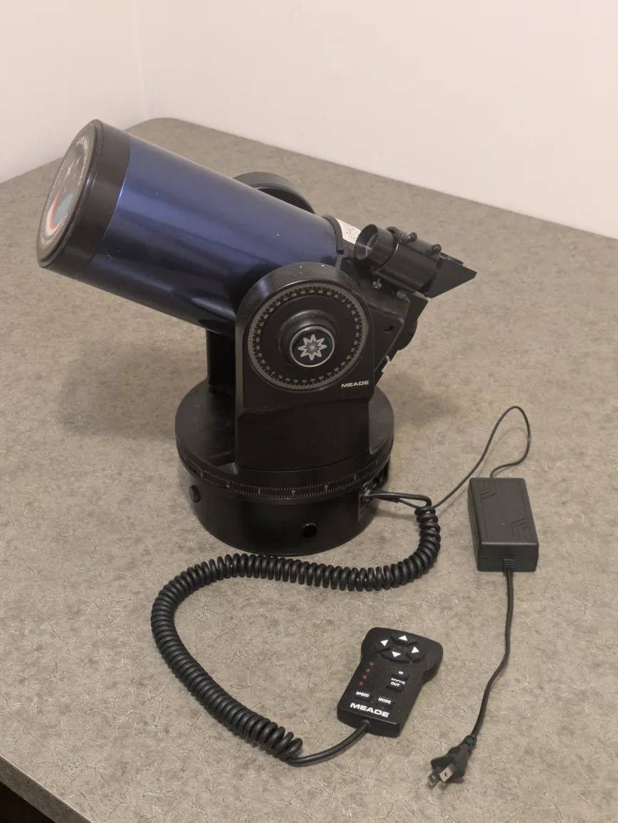 Meade Telescope with Controller and Power Supply thumbnail