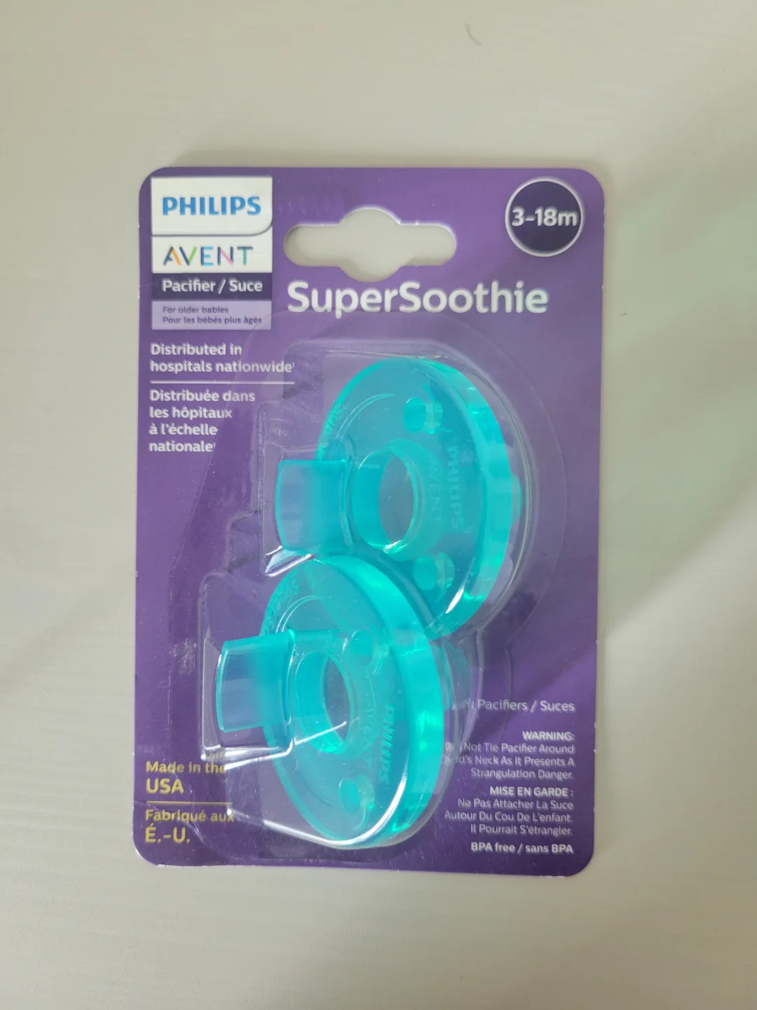 Philips Avent Super Soothie Pacifiers (3-18 months) thumbnail