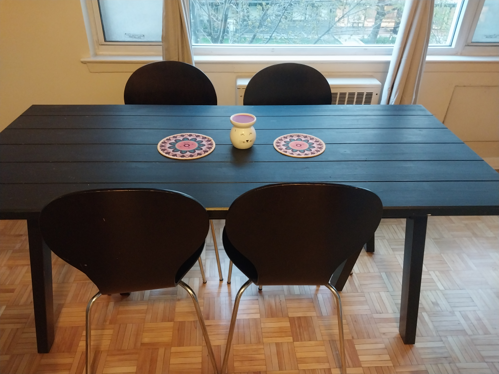 Black Farmhouse Dining Table