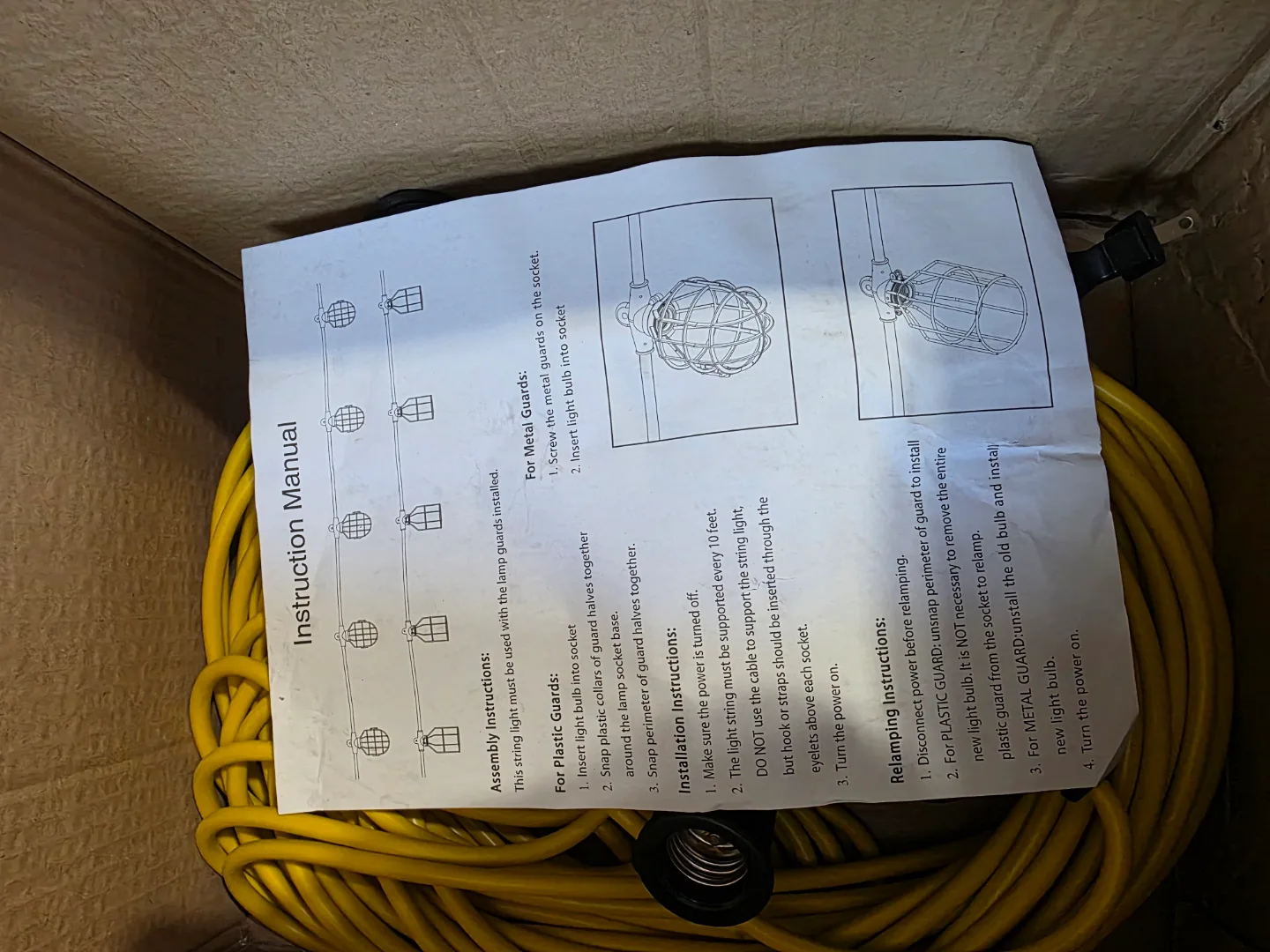 Sunlite String Lights with Guards - New in Box image indicator(5)